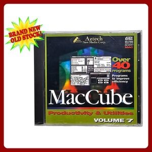 Aztech MacCube Vol 7 Mac Productivity Utilities Software CD New